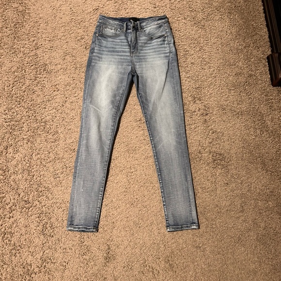 Buckle High Rise Women Jeans - Light Blue - Picture 2 of 4